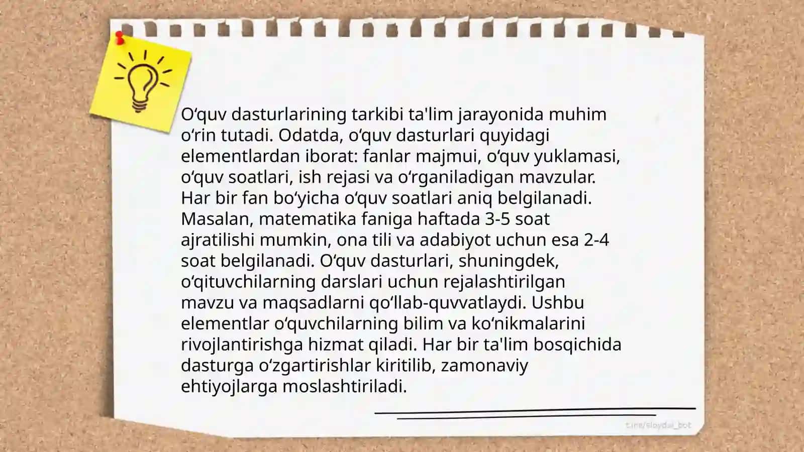 Taʼlim jarayonining mazmuni 4