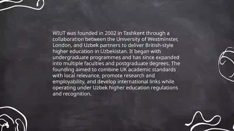 My dream university is WIUT haqida 4