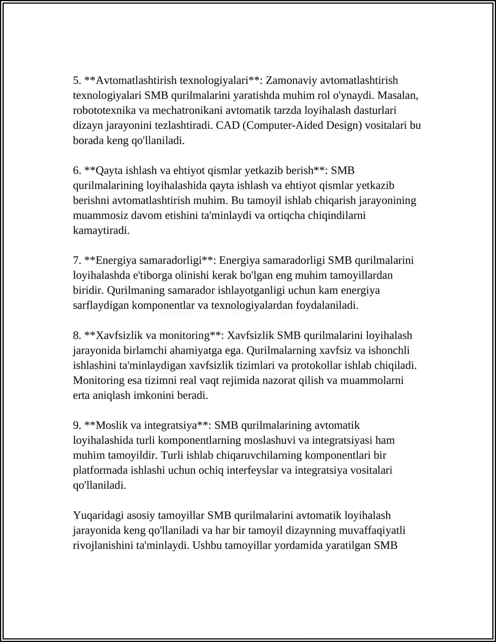 STANSIYANI SMB QURILMALARI BILAN JIHOZLASHNI AVTOMATIK LOYIHALASH TIZIMLARI 4