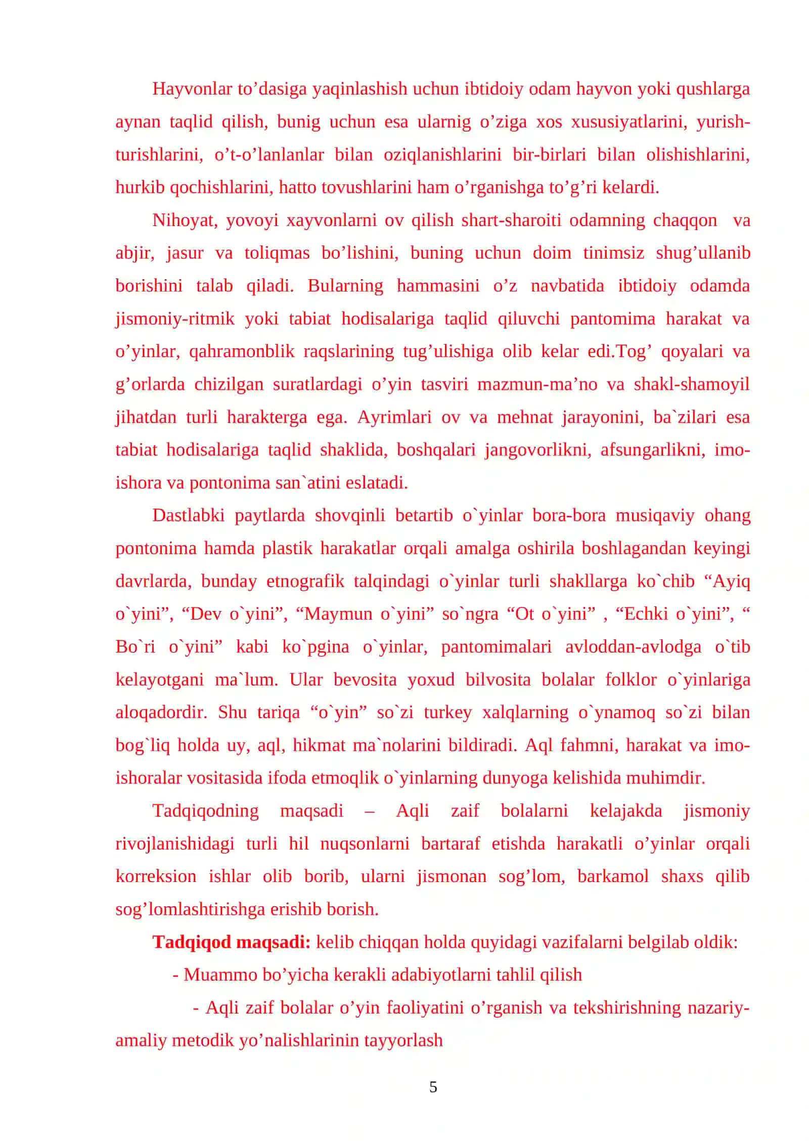 Bolalar harakatli o`yinlari 4