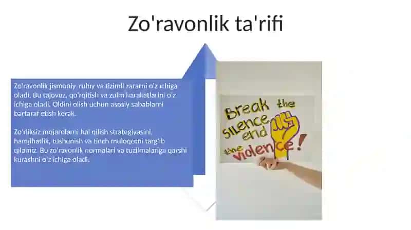 Zo'ravonlikga qarshimiz 4