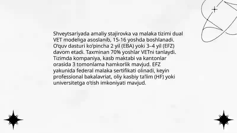 rivojlangan davlatlarning mutaxassislikka mos taʼlim tizimini o‘rganish 4