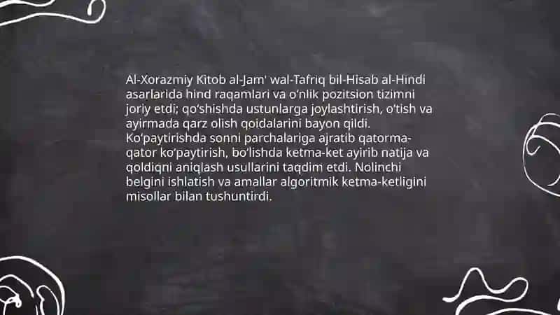 Arifmetika rivojlanishi asarlari 4