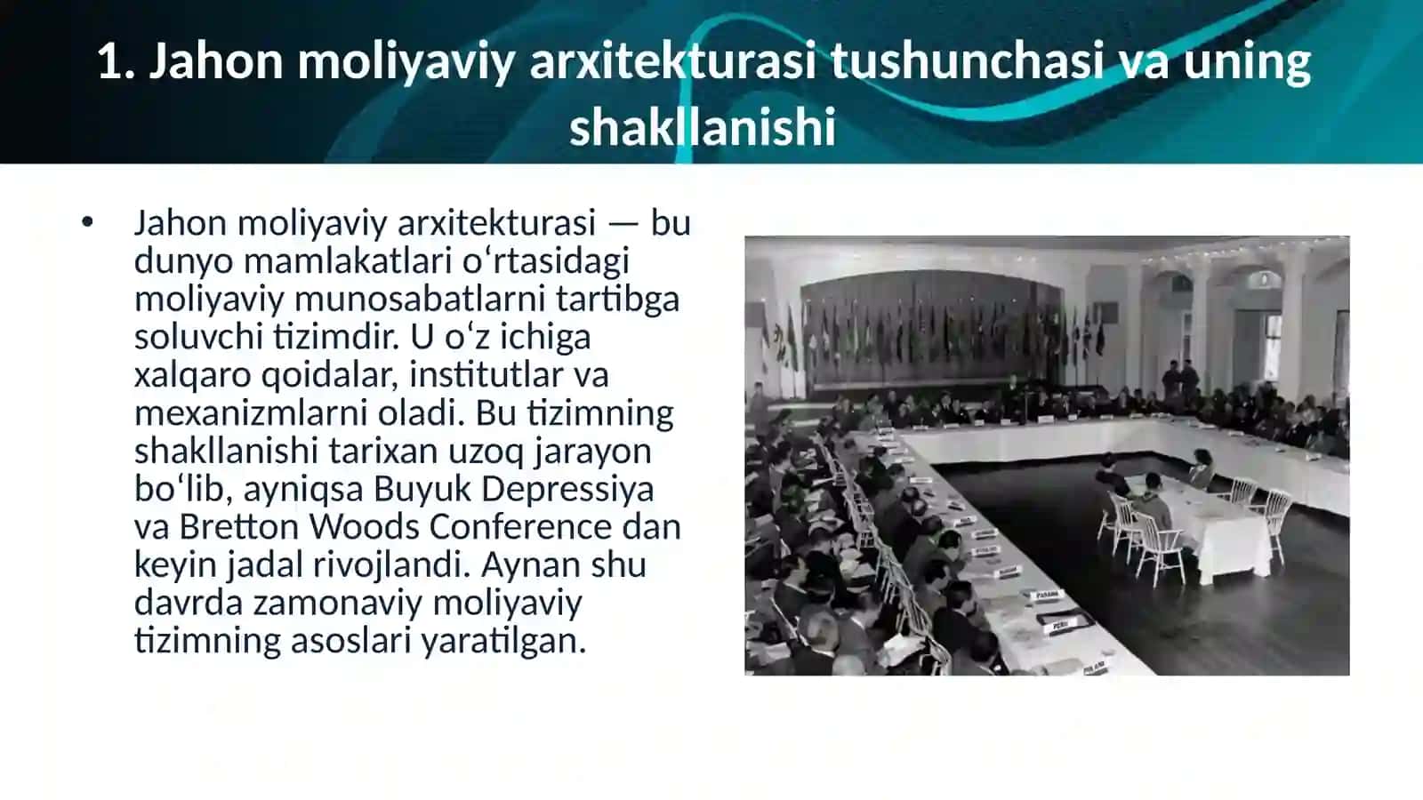 Jaxon moliyaviy arxitekturasi va xalqaro moliya 4