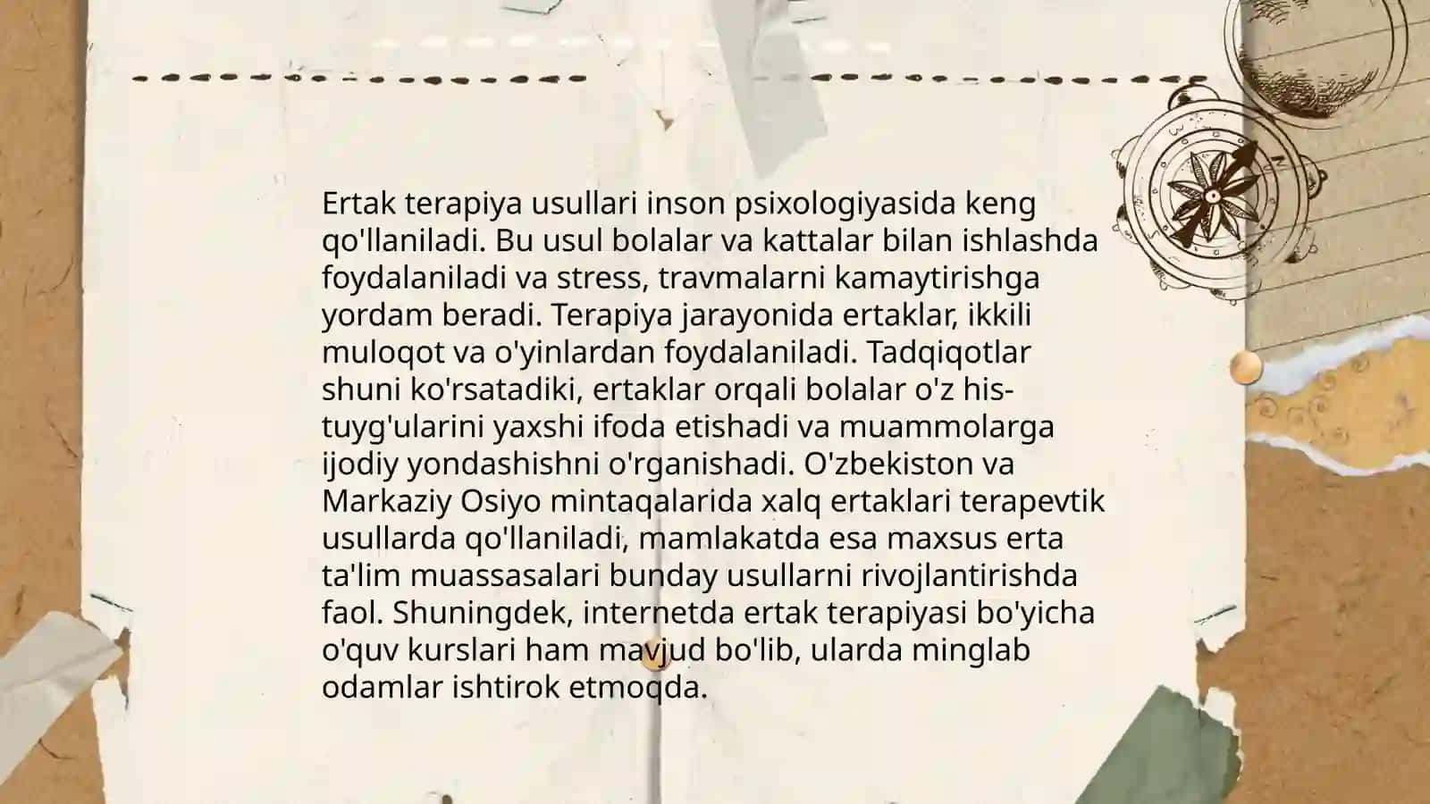 Ertak terapiya orqali bolalarning ruhiy rivojlanishi 4