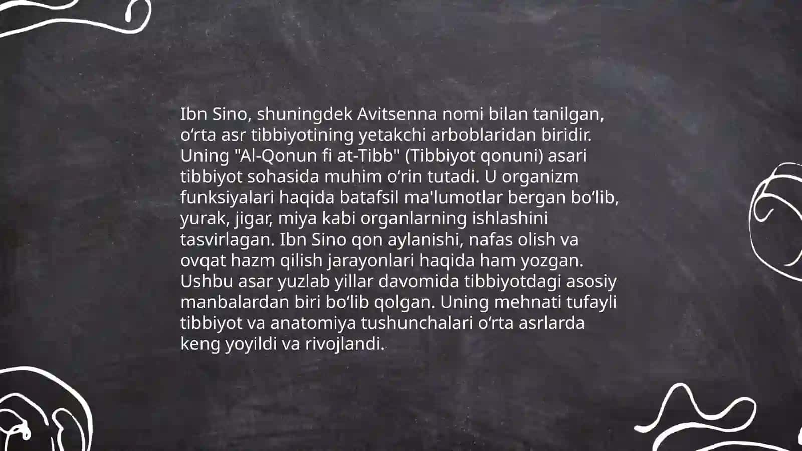 Sharq olimlari asarlarida organizm funksiyalari haqida tasavvurlar 4