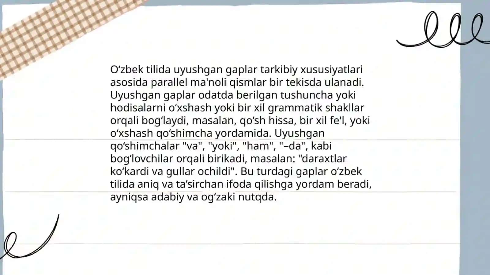 O‘zbek tilshunosligida uyushgan gaplarning ilmiy tavsifi 4