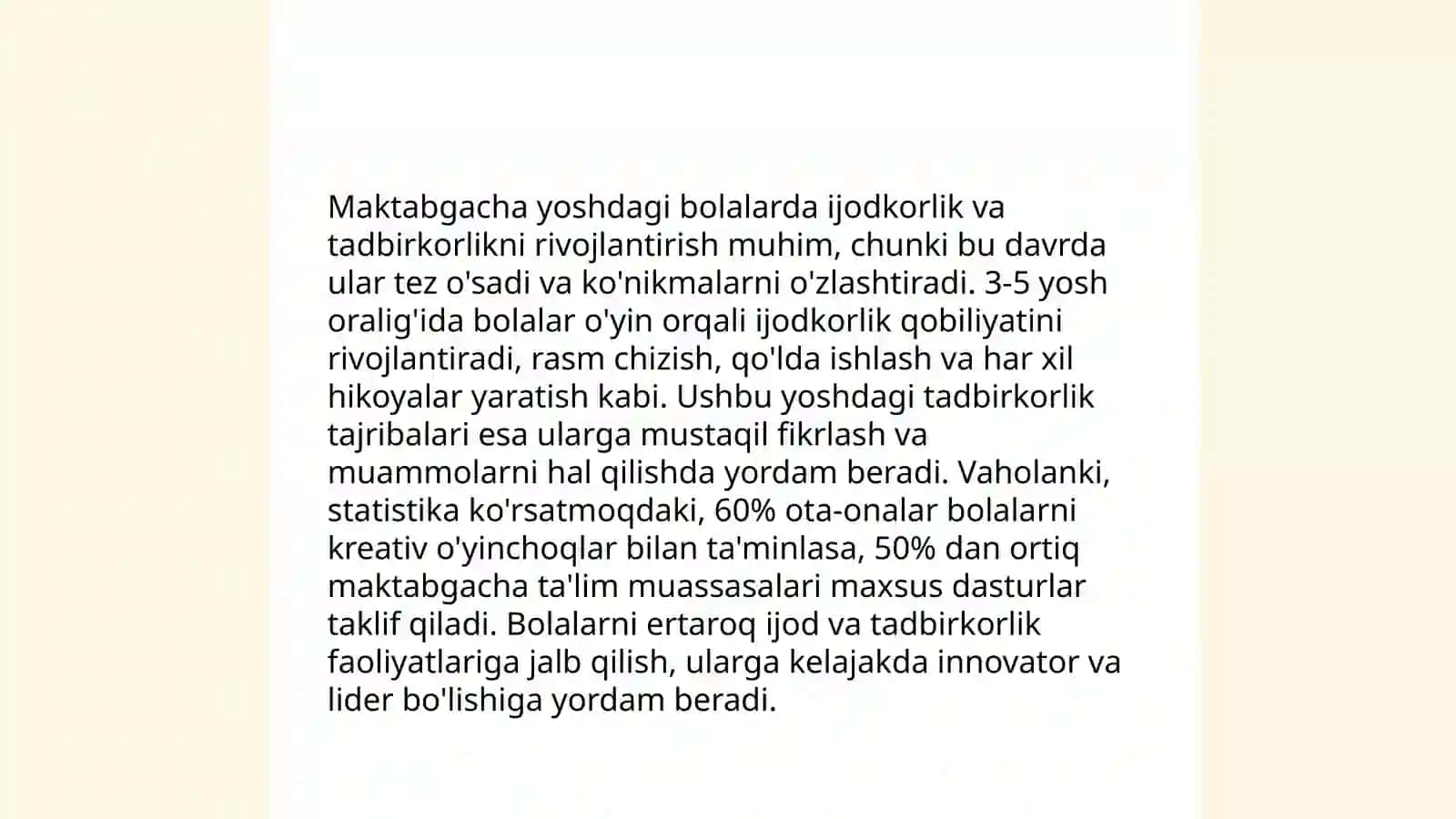 Bolalar o'yinlari: Ishbilarmonlik ko'nikmalarini rivojlantirish 4