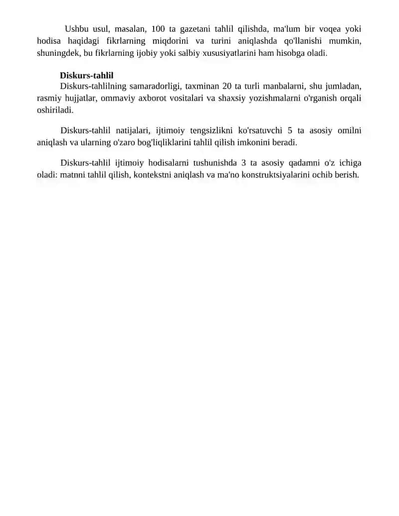Mavzu: Sotsiologiyada xujjatlarni klassik tahlil qilish turlari 4