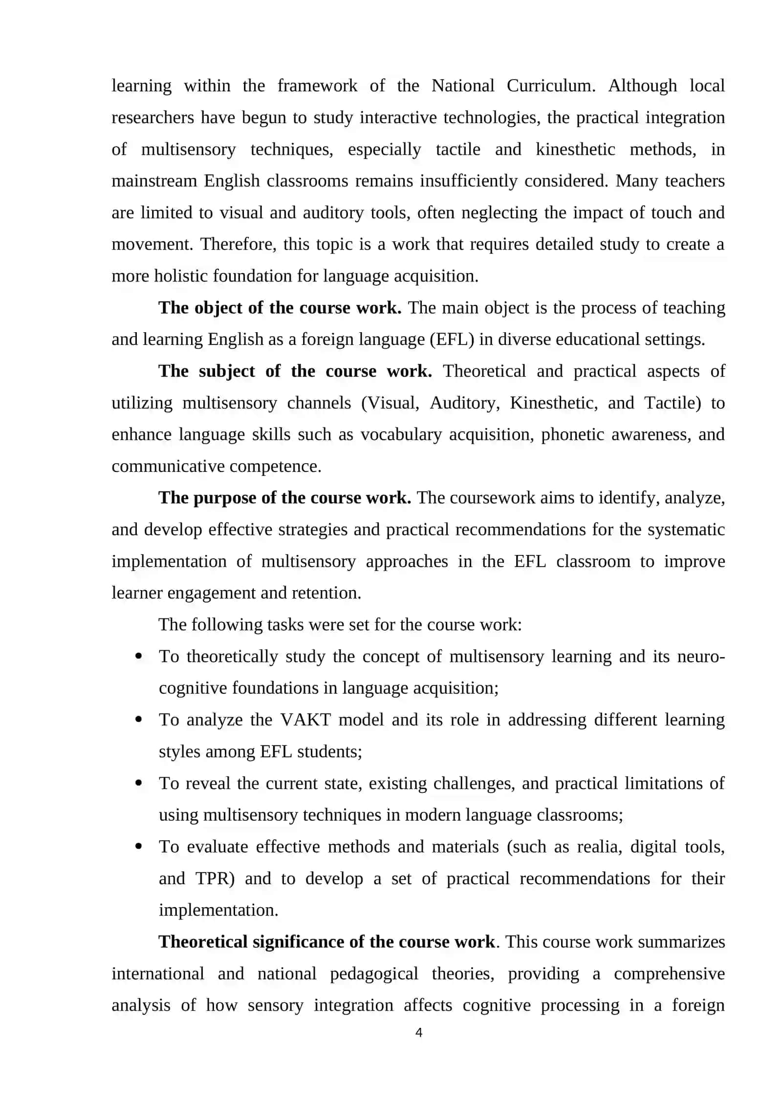 MULTISENSORY APPROACHES IN EFL 4