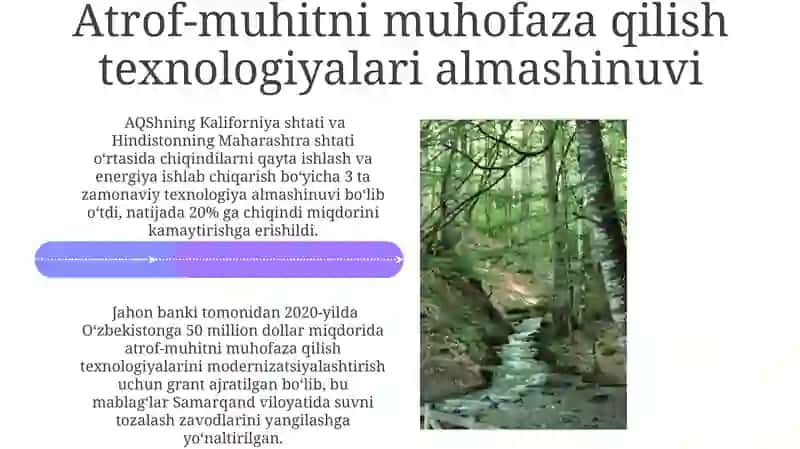 Tabiiy muhitni muhofaza qilish va tabiiy resurslardan foydalanish sohasida xalqaro hamkorlik 4