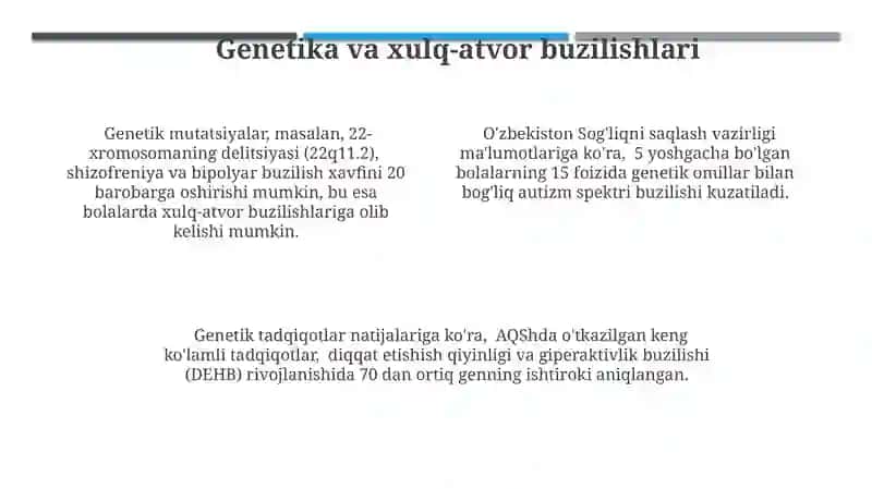 O’smirlar xulqida buzilishlarning biologik va psixologik sabablari 4
