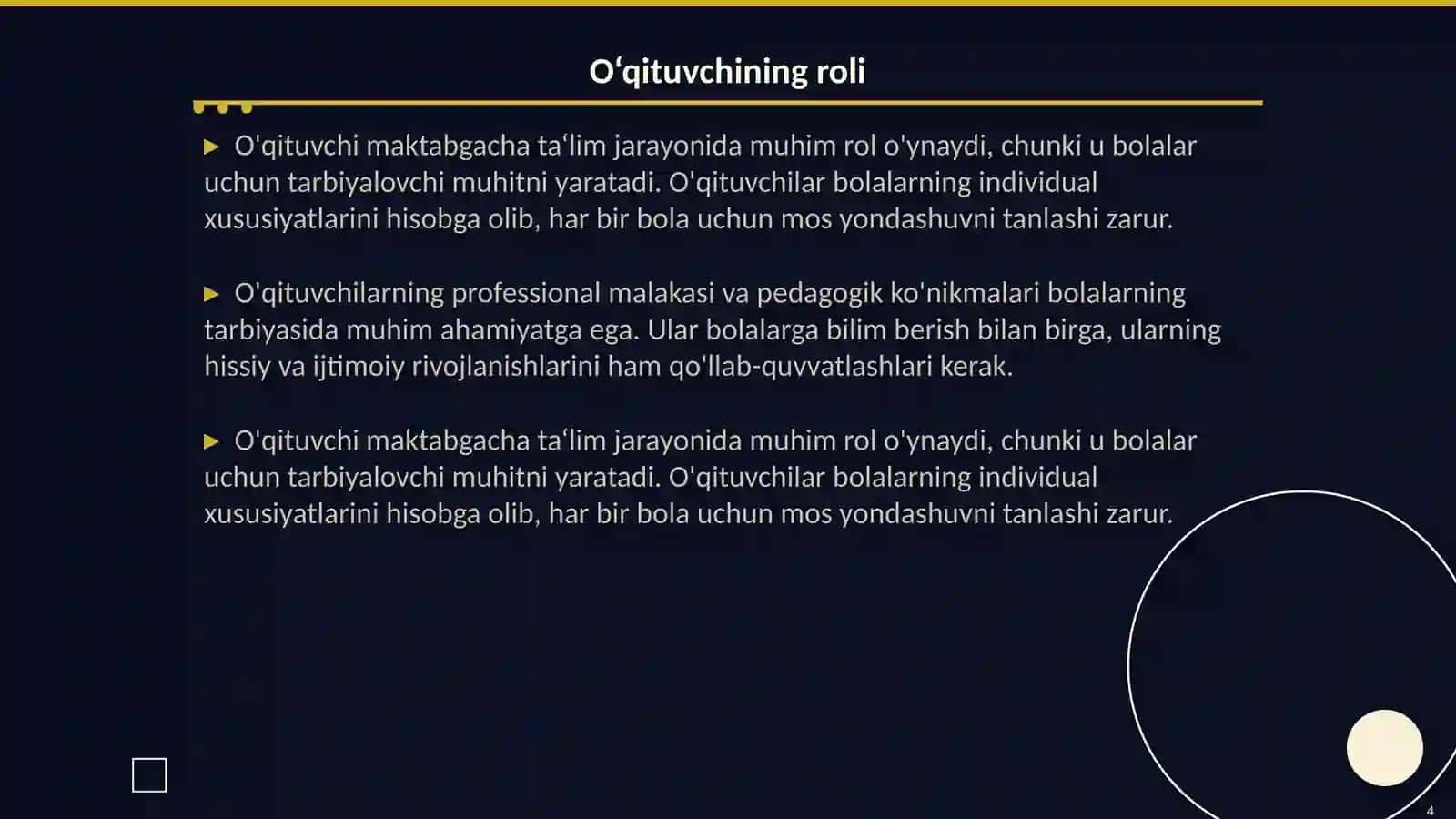 Maktabgacha ta‘lim tashkilotida tarbiya jarayonini tashkil etish 4