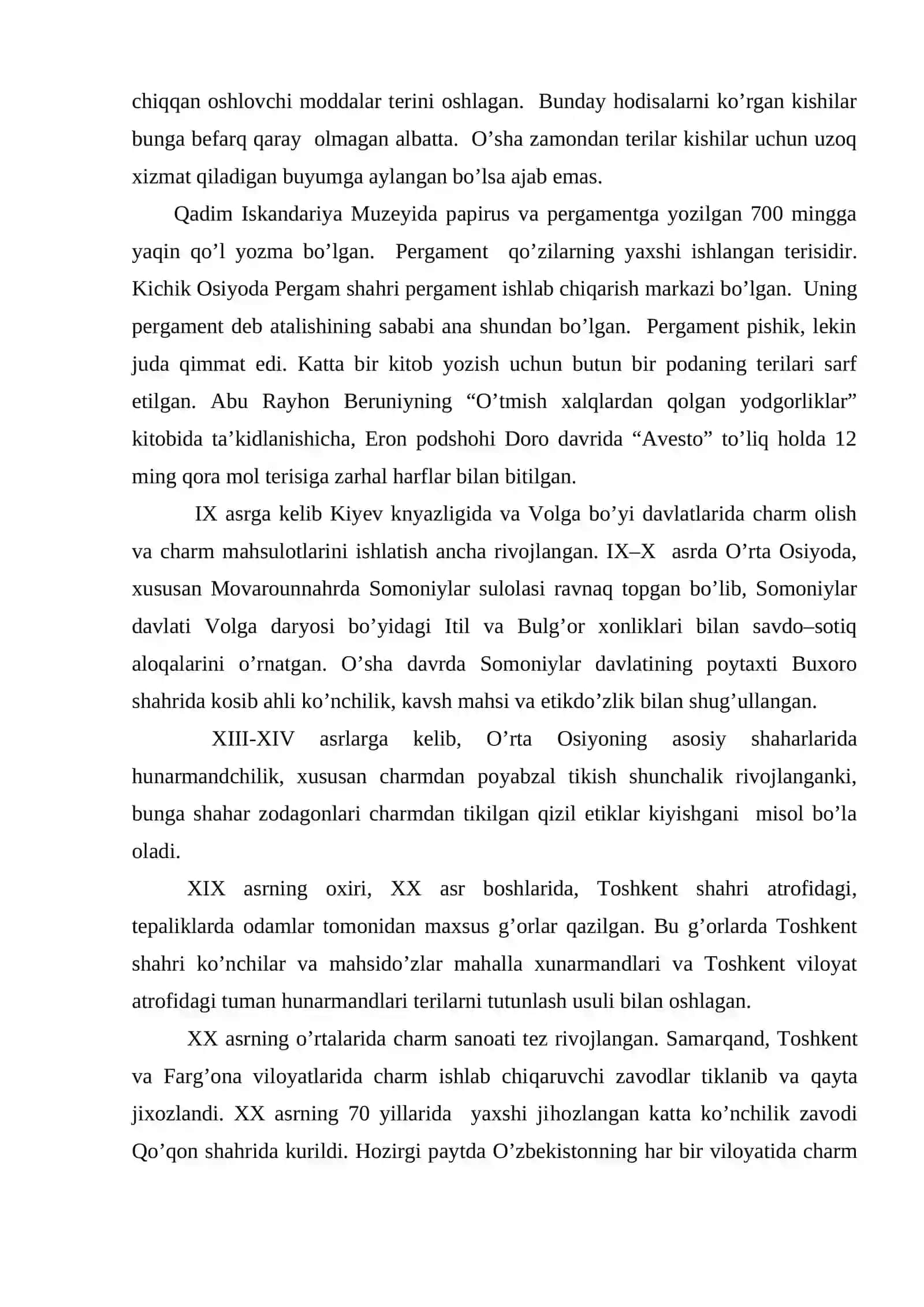 Sun’iy sintetik charmlar bo’yicha dars o’tish uslubiyatini loyihalash 4