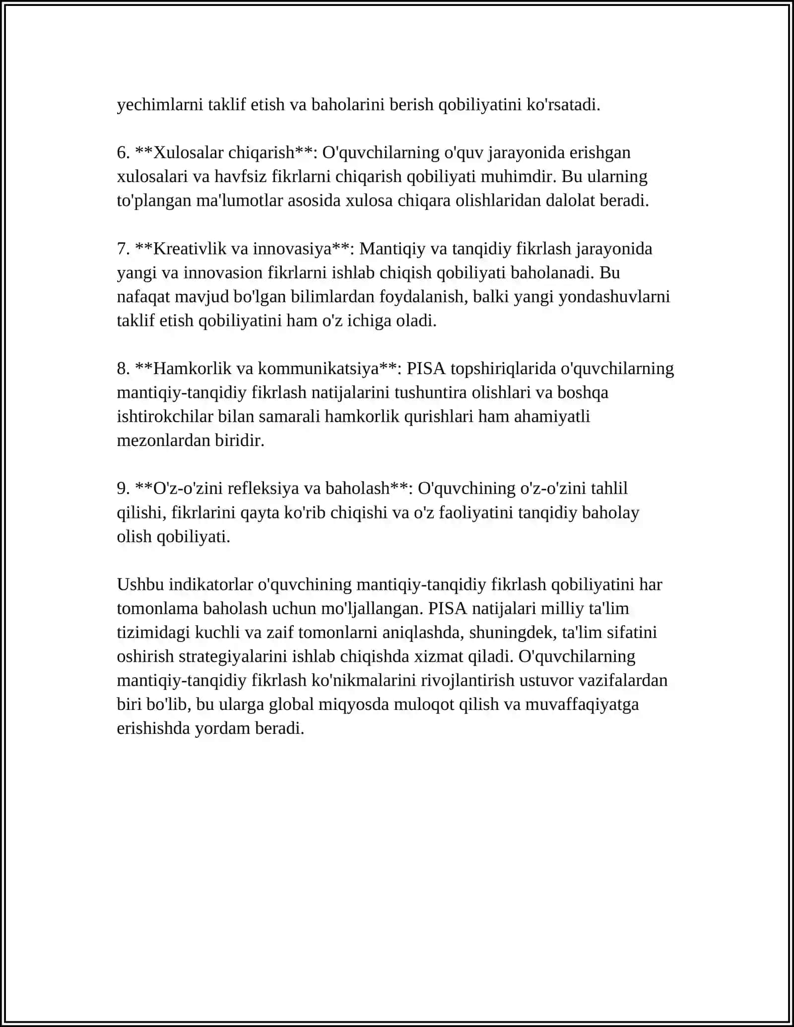 Tushunchalash va topshiriqlar mavzusiga oid referat 4