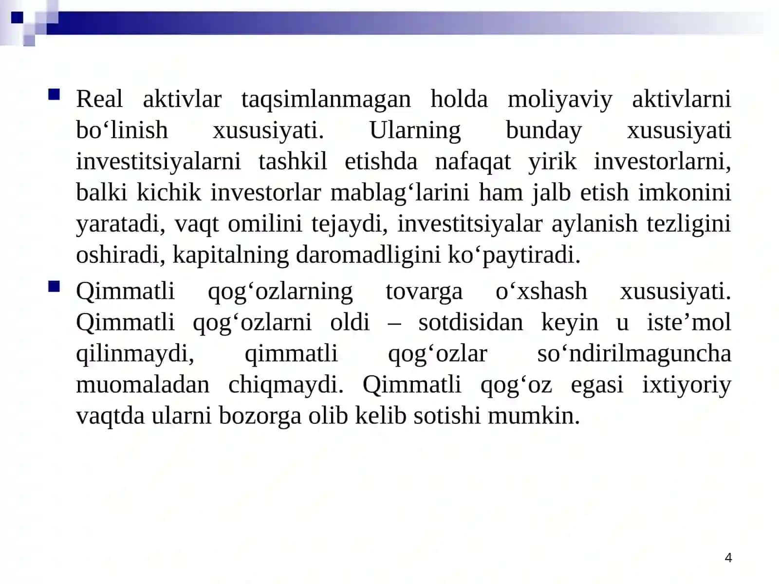Xalqaro moliya va xalqaro moliya bozori 4