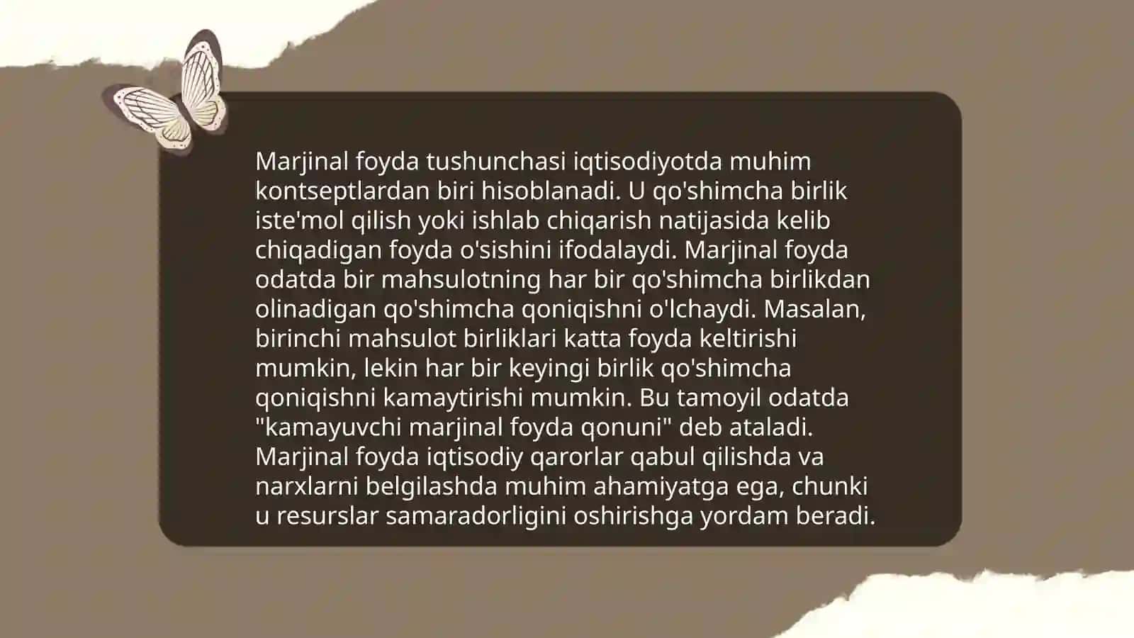 Marjinalizm taʼlimoti va neoklassik iqtisodiy maktablar 4