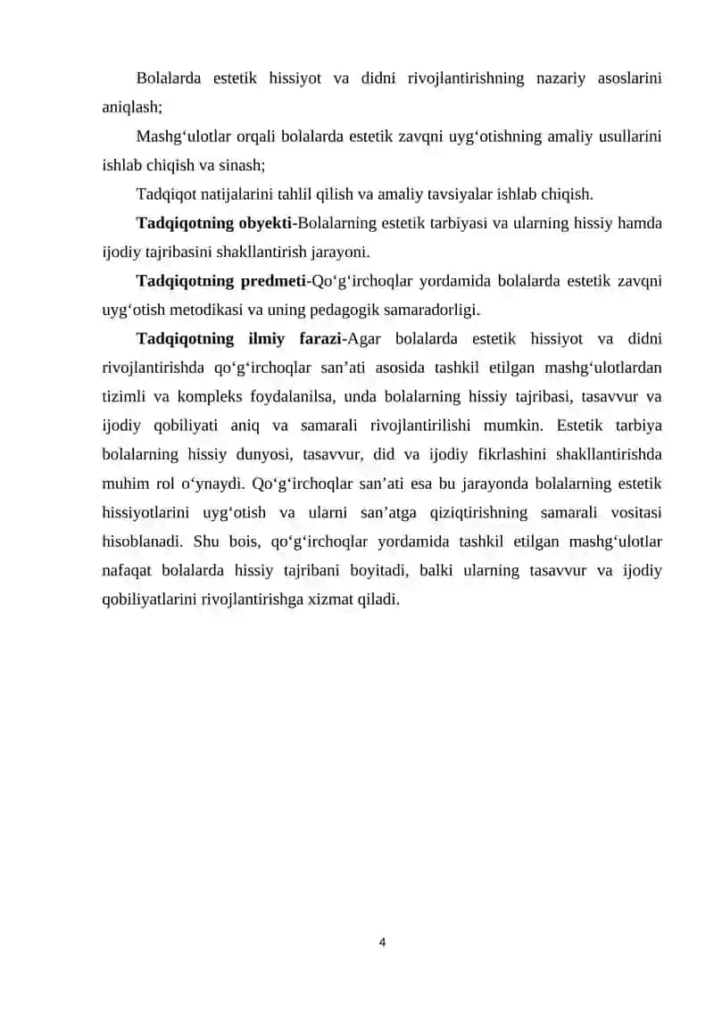 Qoʻgʻirchoqlar yordamida estetik zavq uygʻotish 4