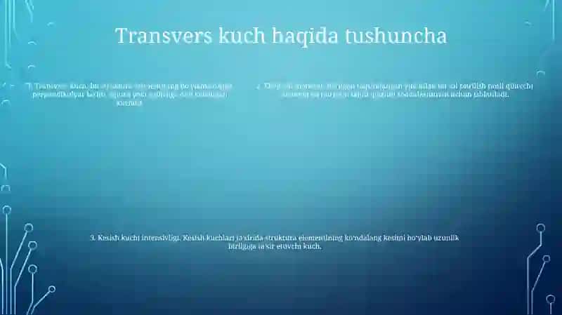 Eguvchi Moment, Ko'Ndalang Kuch Va Yoyilgan Kuch Intensivligi Orasidagi Differensial Bog'Lanishlar 4