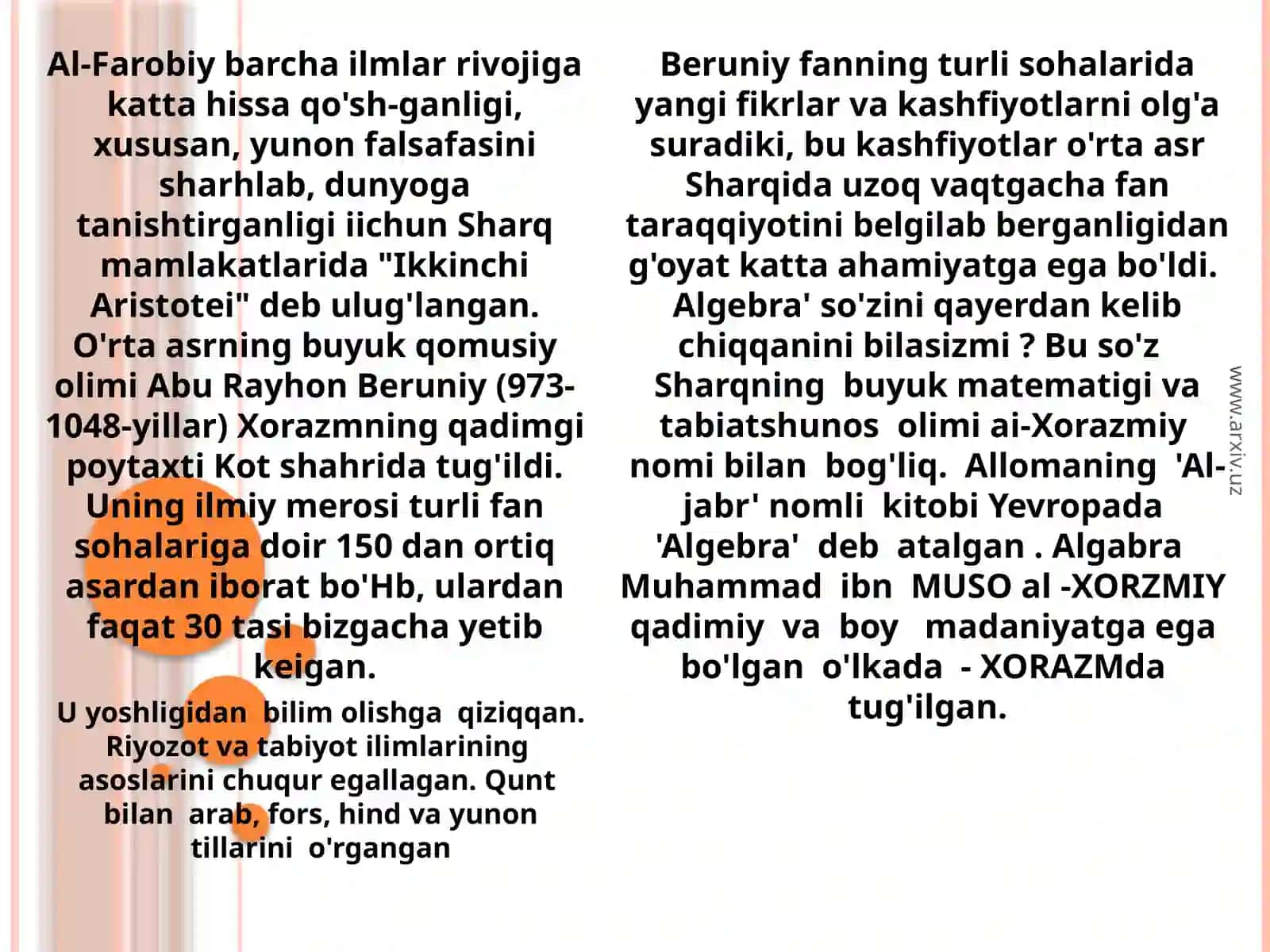 Muhammad Ibn Muso Al-Xorazmiy 4