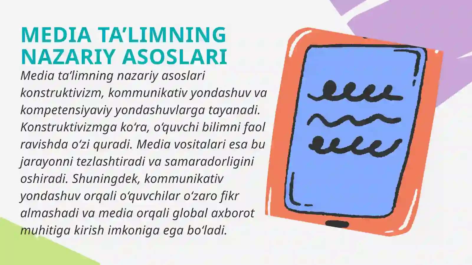 Media ta’limning pedagogikada tutgan o‘rni va ahamiyati 4