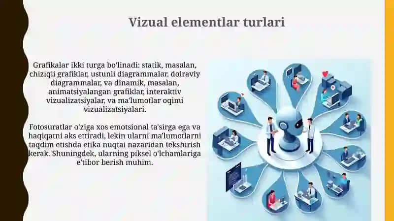 Vizual taqdimotning ahamiyati va elementlari 4