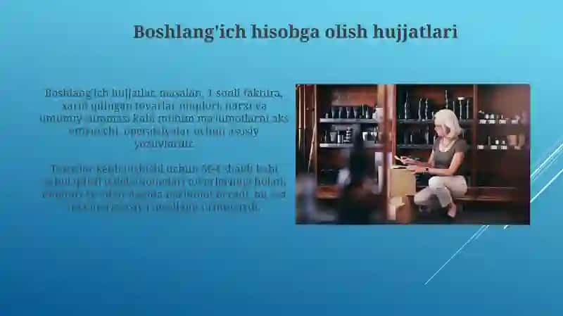 Tovar operatsiyalarini hisobga olish 4