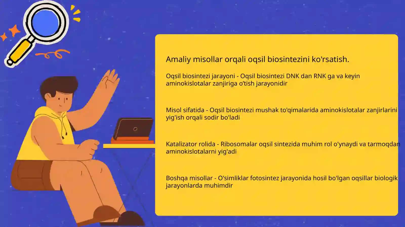 DNK ning genetic roli.Oqsil biosintezi 4