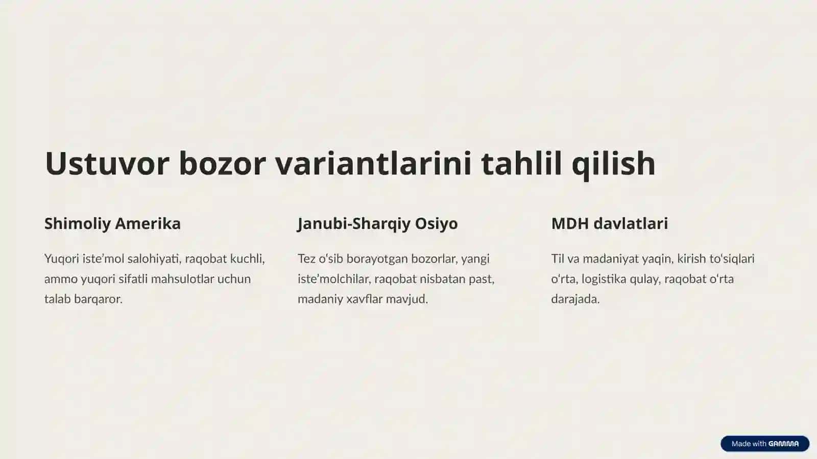 Qahva bilan yangi bozorga chiqish strategiyasi 4
