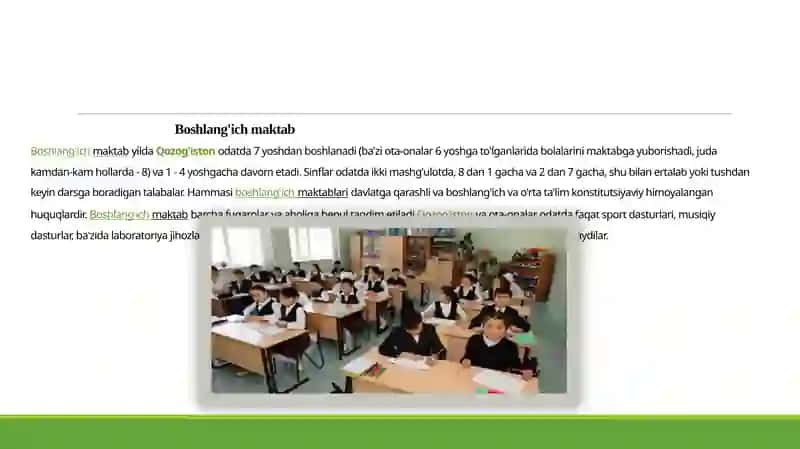 Qozog'istonning ta'lim tizimi 4