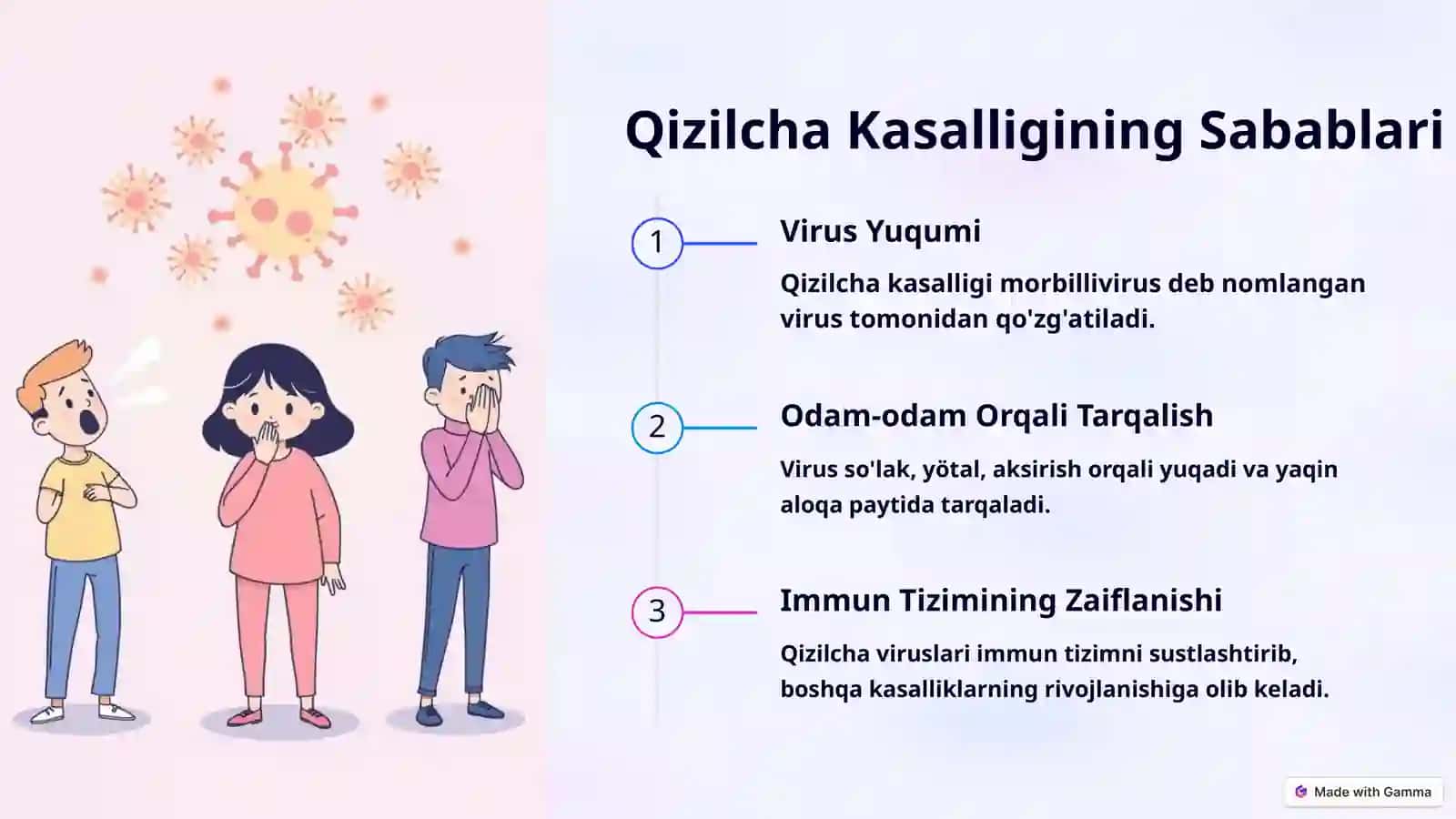EPIDEMIOLOGIYA fanidan tayyorlagan TAQDIMOTI. Qizilcha Kasalligi 4