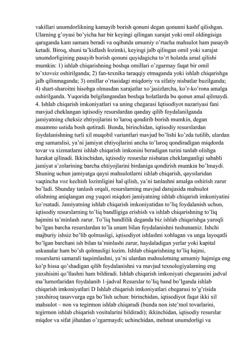 Ishlab chiqarish jarayonlari va uning natijalari 4