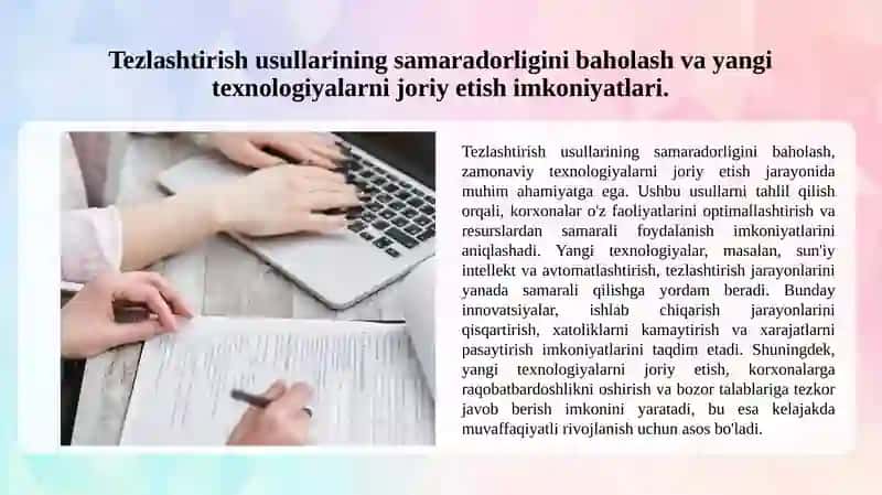 Bog'lovchi materyallarining qotish jaroyanlari va yuqori temperaturasharoytlari 4