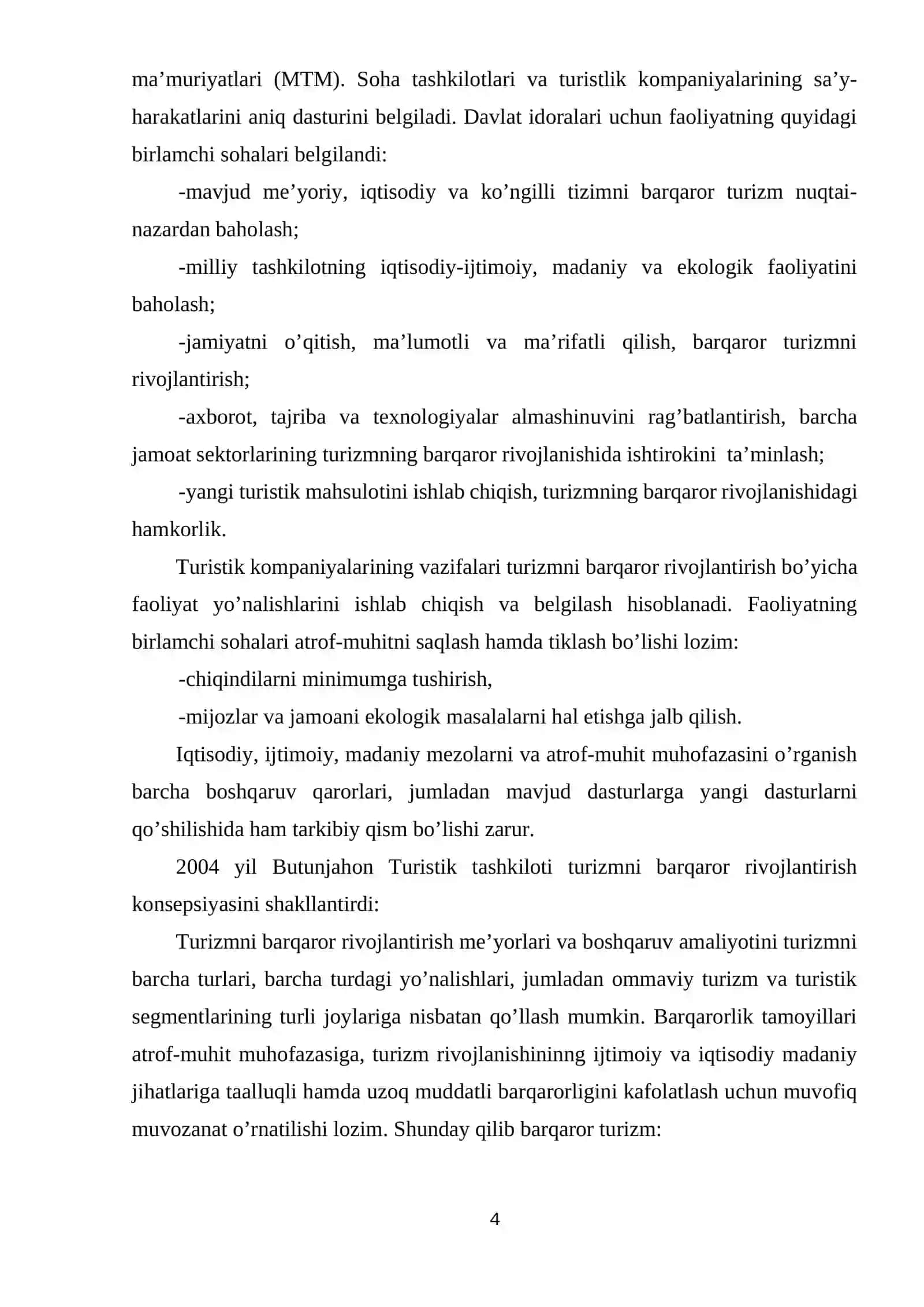 Milliy innovatsion tizimini shakllantirishda turizm xizmatlar bozorini o'rni 4