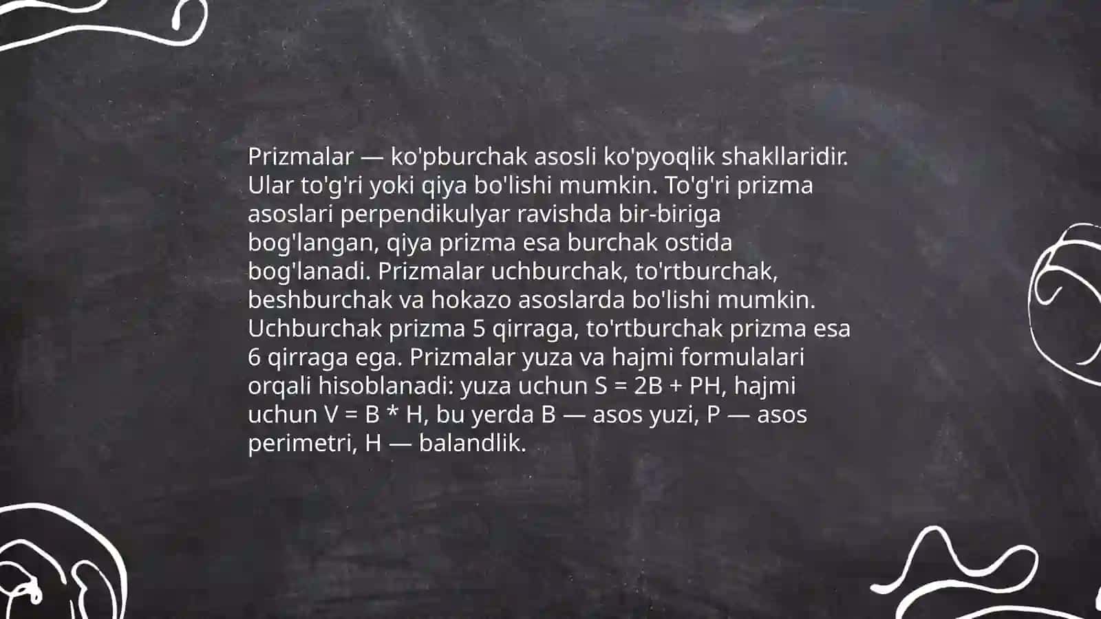 Geometriya kursida ko’pyoqlarning hajmlarini o’qitish metodikasi 4
