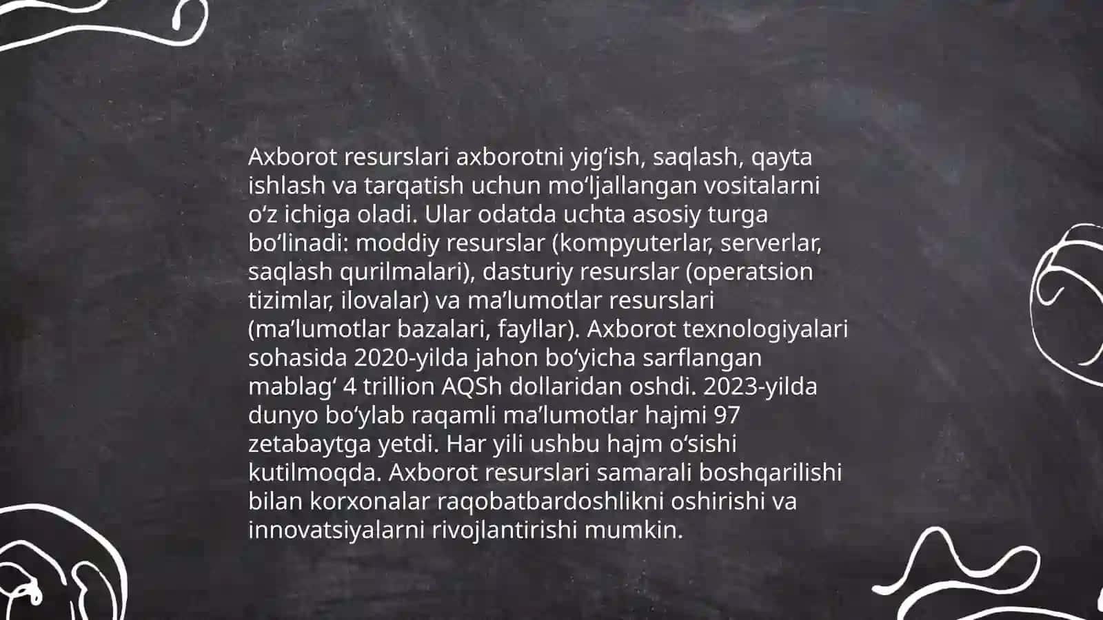 Axborot qismlari va ularning turlari 4