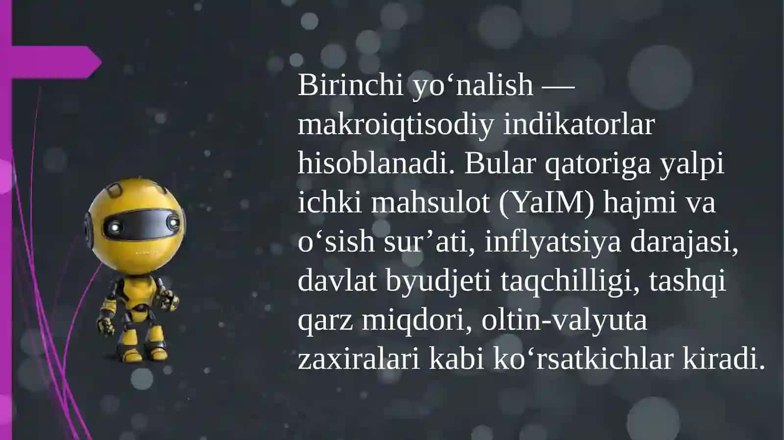 Milliy va mintaqa viqovi iqtisodiy xavfsizlikni aniqlashdagi ijtimoiy-iqtisodiy indikatorlar va ularning asosiyy o'nalishlari 4