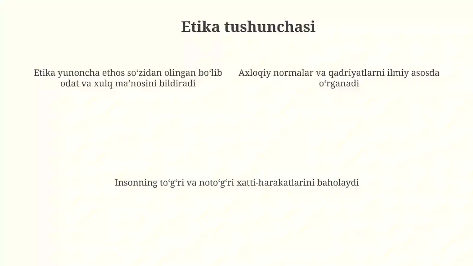 Etika fanining maqsad va vazifalari 4