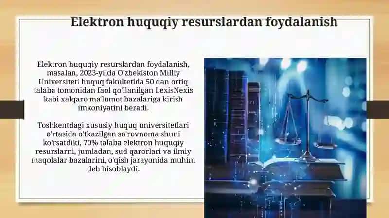 Legal techning Huquqshunoslik talimiga tasiri 4