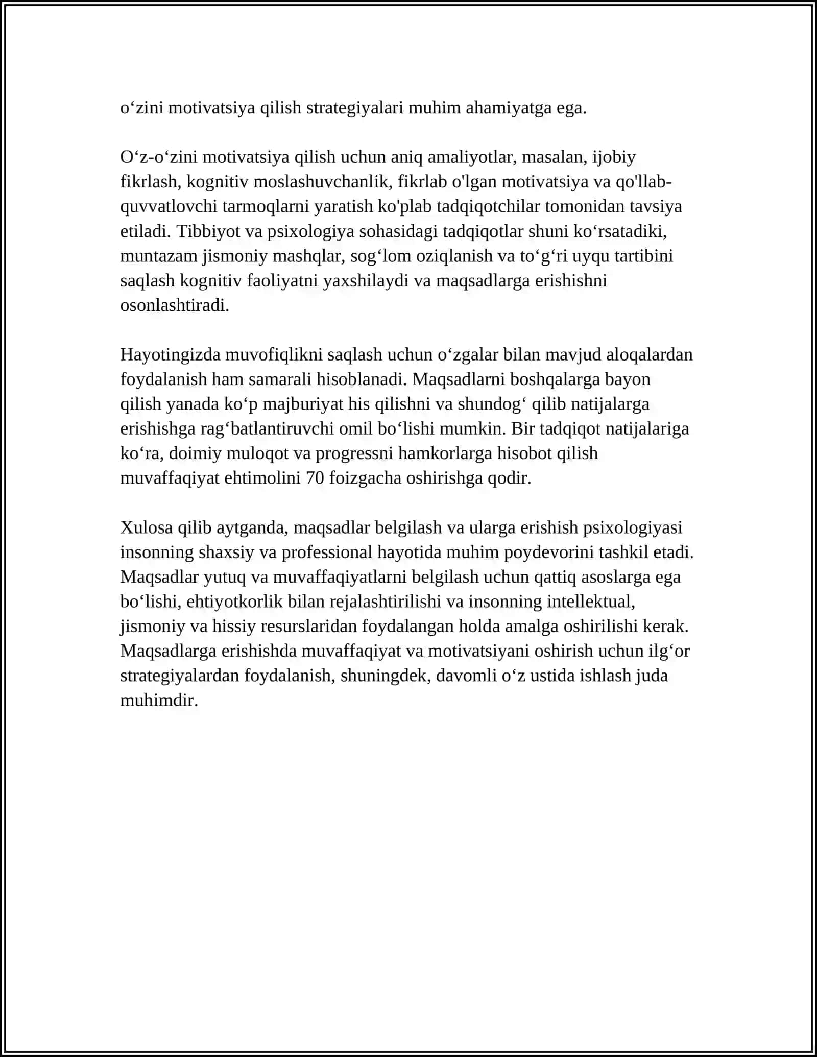 BIZNESDAGI MUVAFFAQIYAT PSIXOLOGIYASI 4