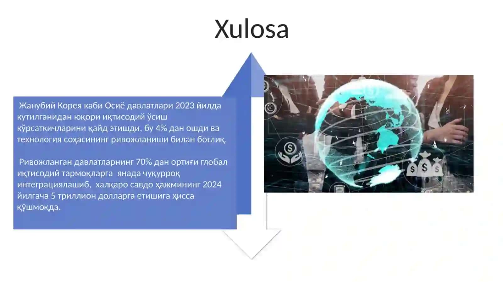 jaxon iqtisodiyotida rivojlangan mamlakatlar 4