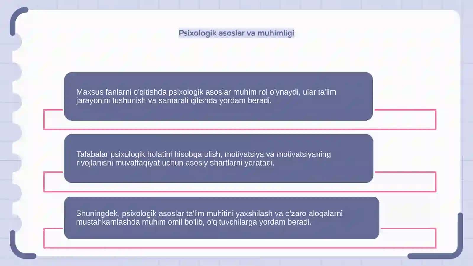 Maxsus fanlarni o'qitishning psixologik asoslari 4