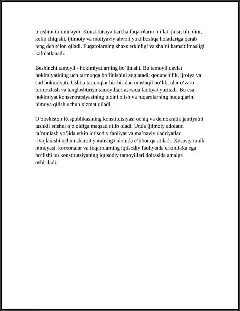 OʻZBEKISTON RESPUBLIKASI KONSTITUTSIYASI 4