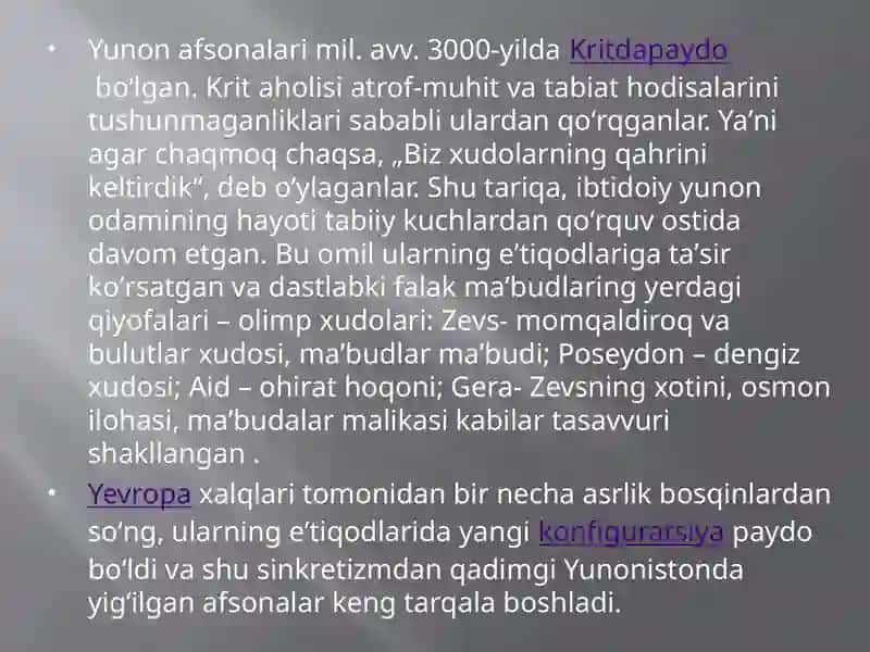 Tibbiyotda lotin-yunon mifologiyalari. Yunon-lotin epigrammalarida tibbiyot va salomatlik. 4