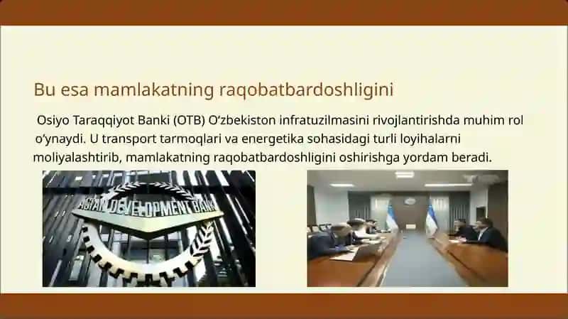 Oʻzbekistonning xalqaro tashkilotlar bilan hamkorlik aloqalari 4