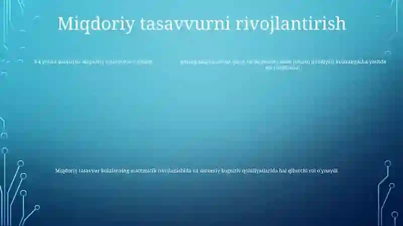 3-4 Yoshli Bolalarda Miqdoriy Tasavvurlarning O'ZigaXosHususiyati 4