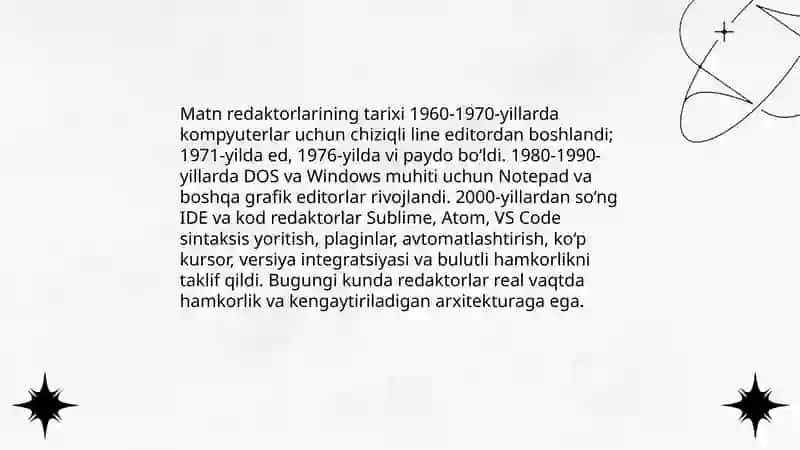 Zamonaviy matn redaktorlari 4