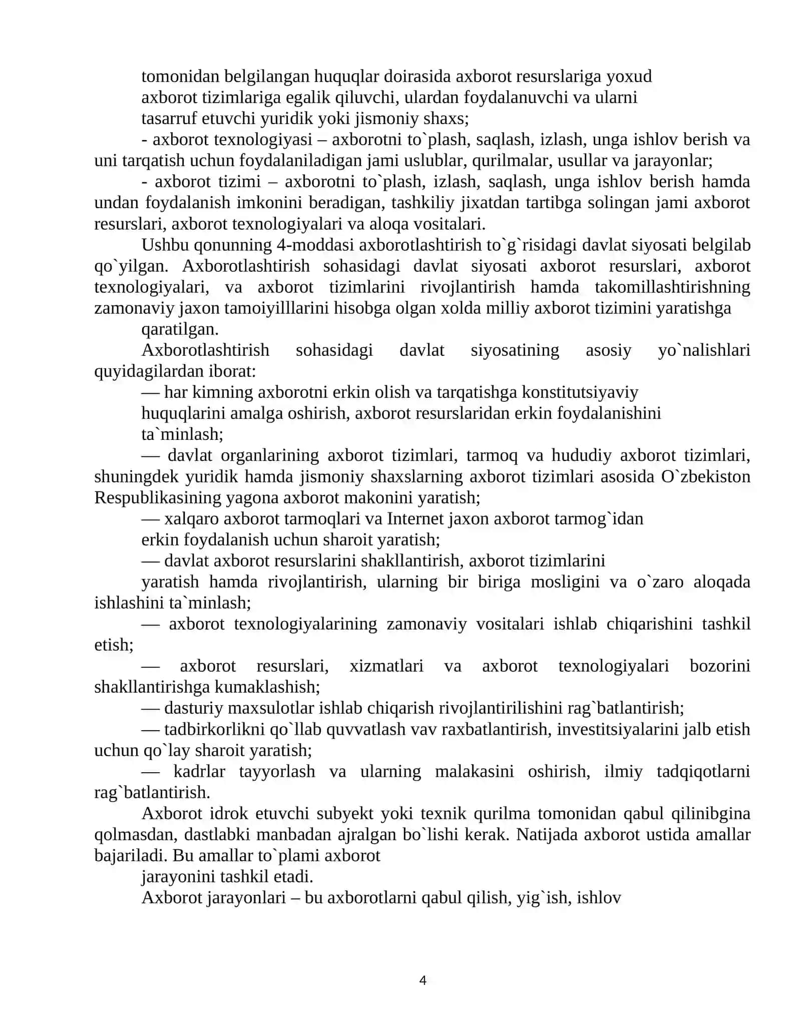 Axborot xavfsizligini ta`minlash 4