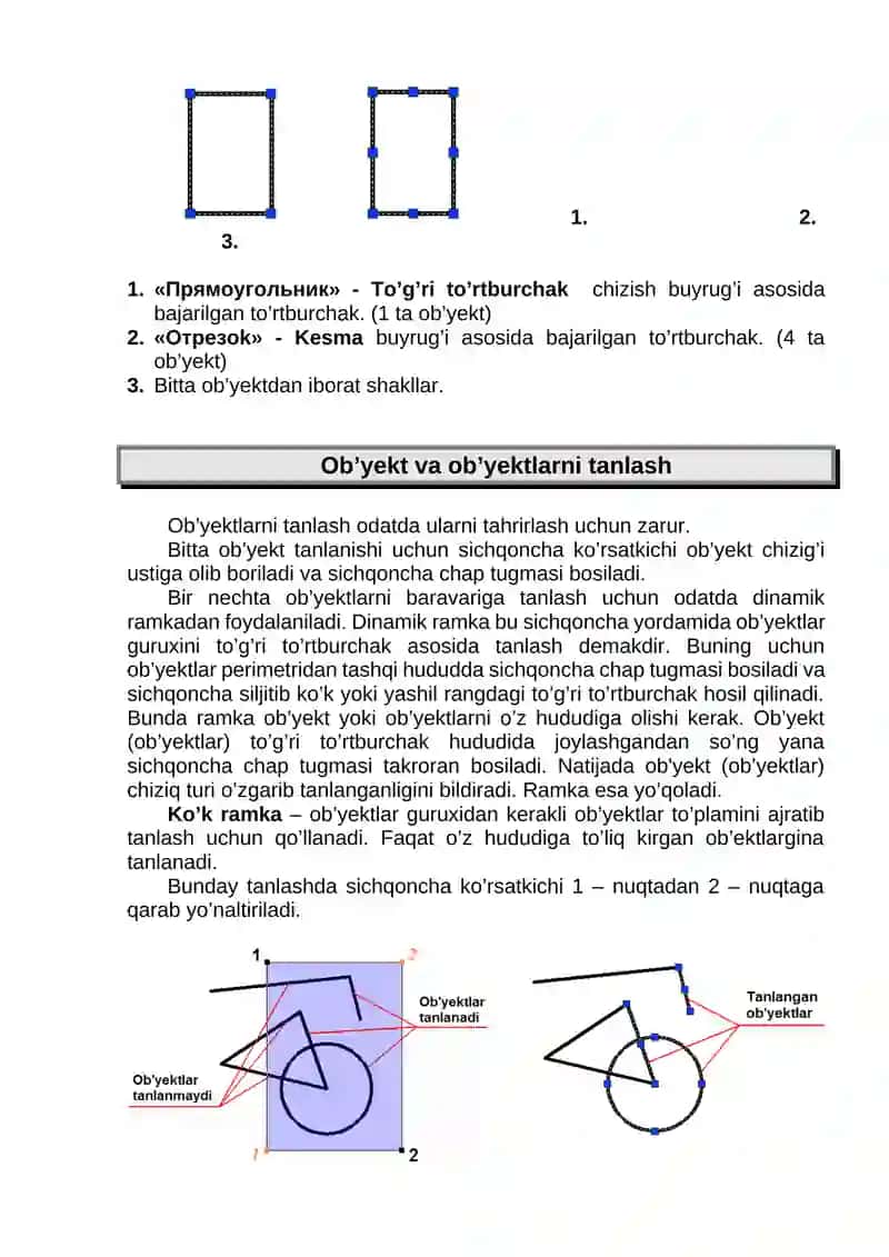 “AutoCAD” dasturida ishlash bo’yicha qo’llanma (2D) 4