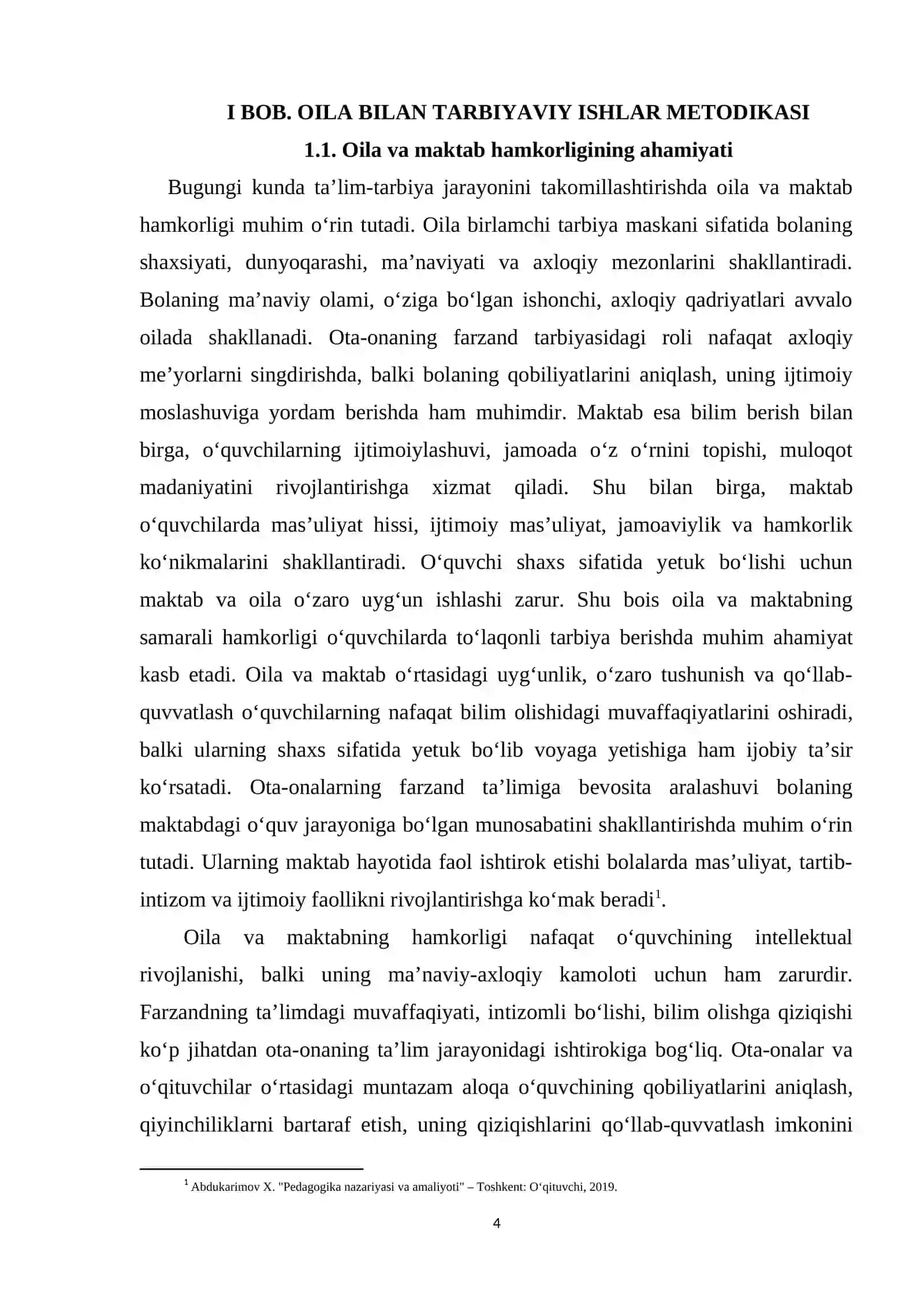OILA VA JAMOTCHILIK BILAN OLIB BORILADIGAN TARBIYAVIY ISHLAR METODIKASI 4